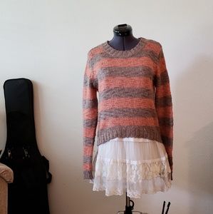 F21 Striped Sweater